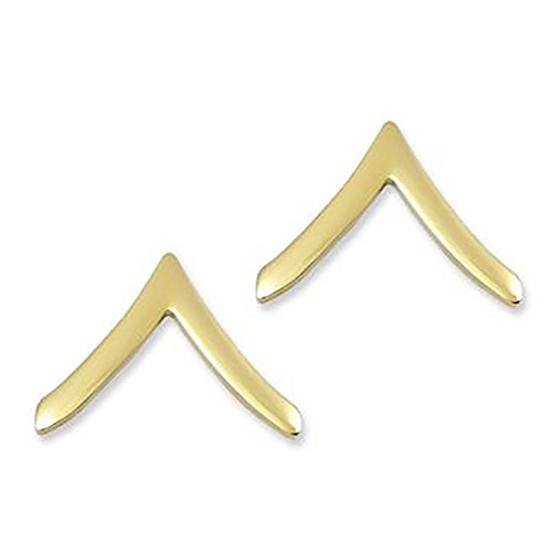 Image of US Army Brite Shiny Metal Pin-On Rank
