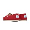 TOMS Mens Recycled Cotton Alpargata Loafer Flat, Red, 10.5 UK #5