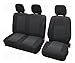 Juego de Fundas Protectoras de Asientos, específico para Furgonetas y Camiones de 2 + 1 plazas, Color: Negro y Negro