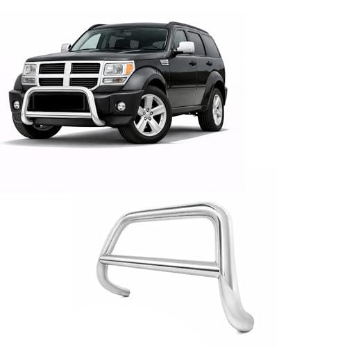 Image of Black Horse A Bar No Skid Plate Stainless Steel Compatible with 2007-2011 Dodge Nitro|2002-2007 Jeep Liberty-BB071103SS
