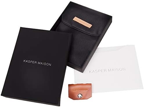 Kasper Maison Premium Leather RFID Passport Cover & Travel Wallet with Anti-theft RFID Blocking - British Tan 6 Kasper Maison Premium Leather RFID Passport Cover & Travel Wallet with Anti-theft RFID Blocking - British Tan