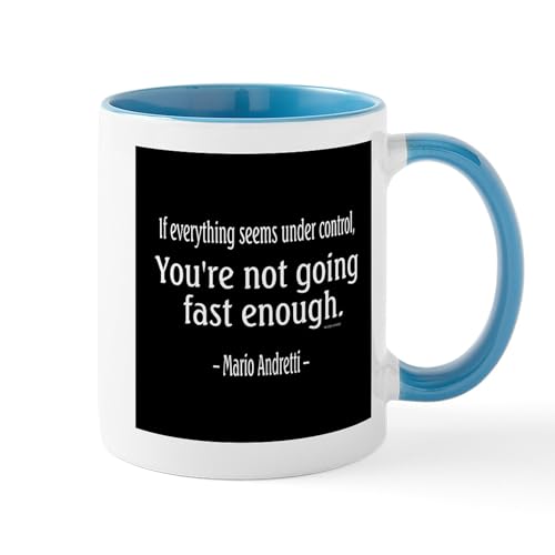 Taza de cerámica 11 oz con diseño Mario Andretti miniatura 1