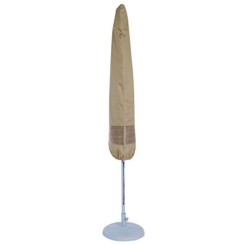 Duck Covers Elegant Waterproof 19 Inch Patio Umbrella Cover with Integrated Installation Pole