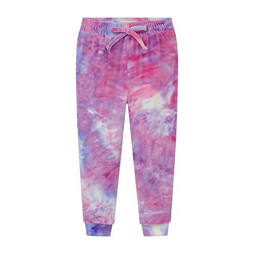 Image of BTween Girls 3 Pack Velour Jogger Pant Set Solid, Tie Dye or Camo Sweatpants for Girls