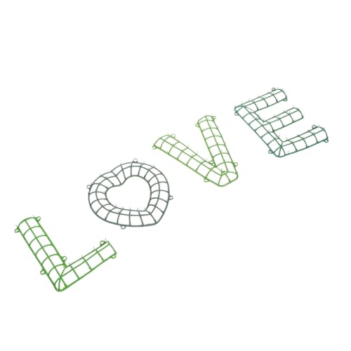 GRIRIW Sturdy Plastic Heart-Shaped Flower Stand DIY Wreath Frame 1 Set Decorative Christmas Wreath Wall Decor Handmade Craft Safe for Hands