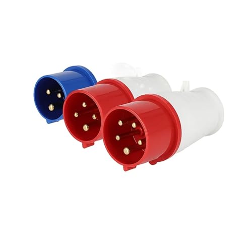 5/10 PCS �q��Y�Ɨp�v���O�ƃ\�P�b�g 16A/32A/63A/125A IP44/IP67 �h�� 3P/4P/5P �ǎ��t���v���O �p�l�����t���v���O(16A Plug,5 PCS-4P)