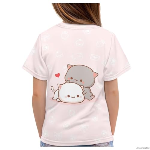 Image of WELLFLYHOM Kids Tshirts Girls Boys Short Sleeve Crewneck Tees Shirts Casual Sport Pullover Tops Size 3-16 Years