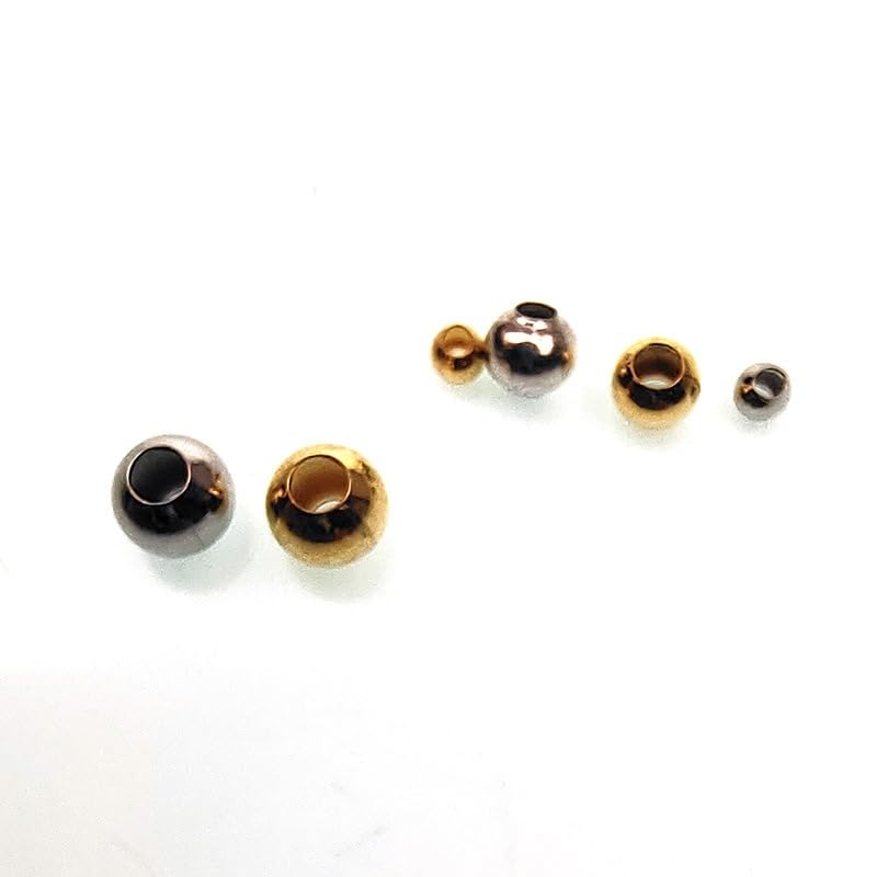 200 cuentas metálicas redondas para pesca 2-4mm miniatura 7