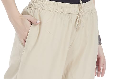 Pantalon ample en coton et lin noble coupe fluide élégante