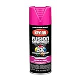 Krylon Fusion All-In-One Adhesive Spray Paint for Indoor/Outdoor Use, 12 oz, Hot Pink