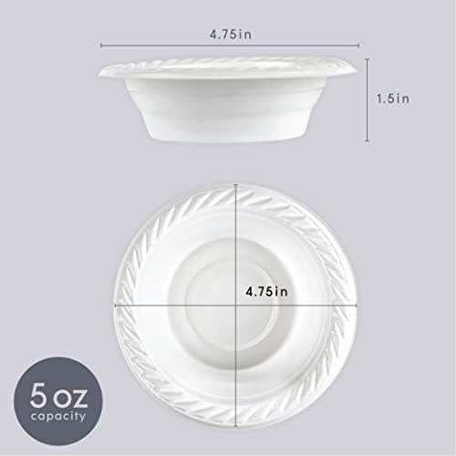 Plasticpro 5 Ounce Round Plastic Dessert Bowls Microwaveable thumb #6