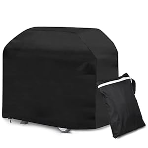 Barbecuehoes, waterdichte grillhoes, 210D Oxford-stof, voor barbecue, gasgrill, outdoor, barbecue, afdekzeil, gasgrill, weerbestendig, regenbescherming, stofdicht, 145 x 61 x 117 cm