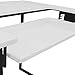 Sew Ready Dart Wood/Metal Multipurpose Machine Table Workstation Desk with Folding Top for Crafts, Sewing, Computers, Laptops, Games, Black Graphite/White 23D x 41W x 30H in