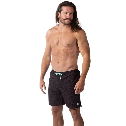 Third Wave Swim Trunks with Compression Liner - Men's Premium 7 Inch Inseam Quick Dry Swim Shorts for Beach and Swimming4