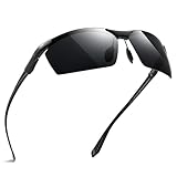 SUNGAIT Carbon Fiber Men’s Sports Polarized Sunglasses for Driving Fishing Running Gifts Eye Protection