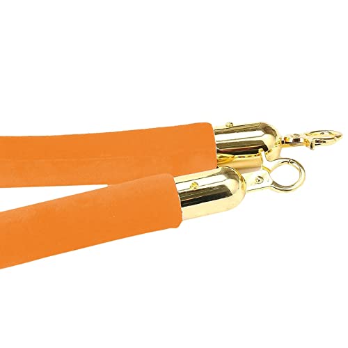 Corde de barrière orange pour tapis rouge de cinéma et réception de mariage