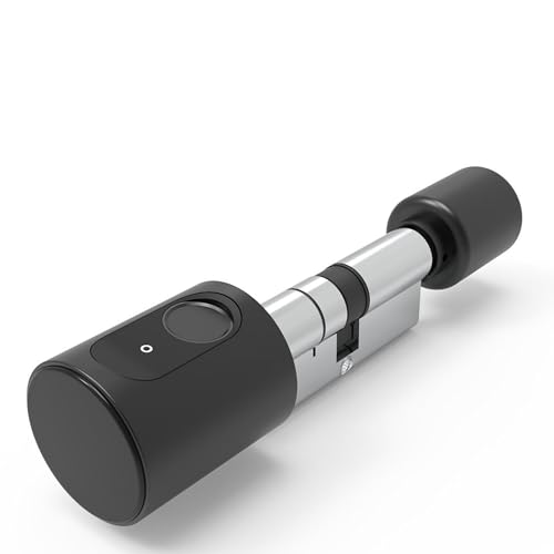 Smart Tuerschloss - Elektronisches Fingerabdruck Schloss Haustuer, Elektrisch Fingerprint Türschloss Zylinder mit App RFID-Karten Bluetooth, Smart Door Lock Tueroeffner