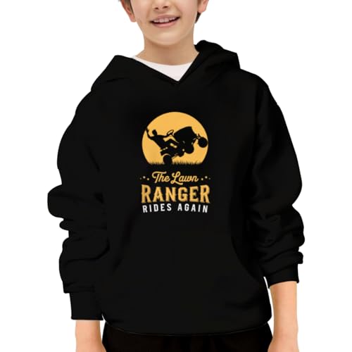The Lawn Ranger Rides Again Funny Gardening Gift Hoodies for Teen Girls Boys Lightweight Kangaroo Pocket Sweatshirt