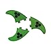 Lekezong Surfboard Thruster Fins Set,Fiberglass Honeycomb Hexagons Green,Reinforced G5 Surf Fin, 3 Fins Tri-fins for FCS Surf Boards, Surfing Longboard, Shortboard