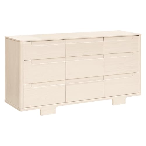 Babyletto Yuzu 9-Drawer Assembled Dresser in Washed Natural, Greenguard Gold Certified