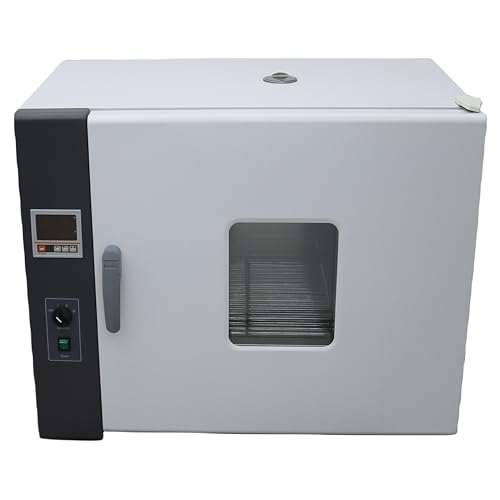 INTBUYING 220V Digital Forced Air Convection Drying Oven Heat Industrial Lab Temperature Control Adjustable Fan Speed (17.3X21.6X21.6inch Chamber)
