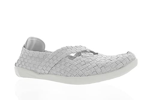 Bernie Mev Margo Women's Slip-On Flat (37 Eu, White Shimmer, Numeric_6_Point_5) #TOP21