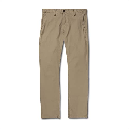 Volcom Men's Frickin Modern Fit Stretch Chino Pant, Khaki 1,