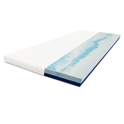 Mlily by Bestschlaf Matratzentopper Gel Air hochwertige Matratzenauflage aus Komfortschaum mit kühlender Gelschaumschicht, Zertifiziert nach Oeko Tex Standard 100 und CertiPur …