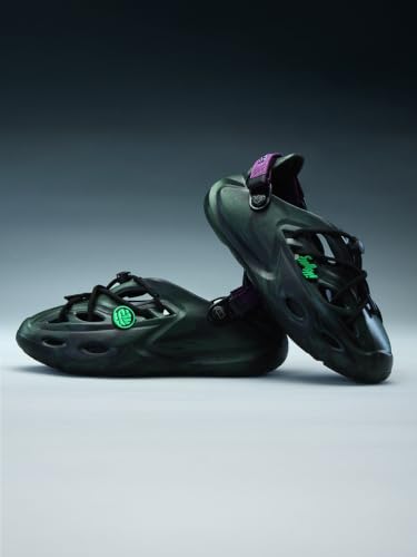Image of The Souled Store Hydros: Men Clogs | Lightweight EVA Slip-on Sandals for Men with Adjustable Velcro Strap, Removable Laces & Detachable Naruto Silicone Charms