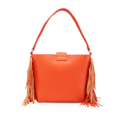 Image of Caprese Cindy Hobo, Orange-Medium | Stylish Shoulder Bag for Women | Spacious Compartment | Perfect for Casual & Daily Use