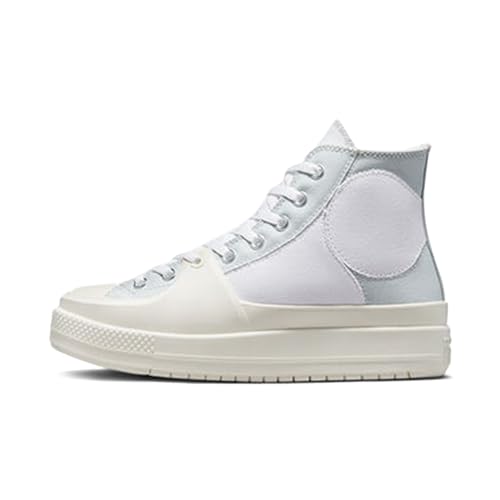 Image of Converse Men Chuck Taylor All Star Construct Colourblocked White Canvas Sneakers