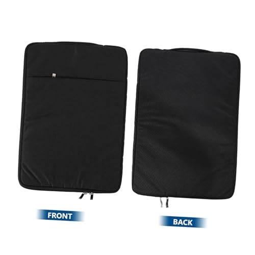 Funda portátil negra con doble compartimento resistente y gran capacidad 5
