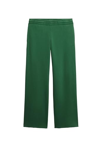 Superdry Para Mujer. W7010931A PantalóN Jogger Recto Con Efecto Lavado Verde (L), Casual, AlgodóN