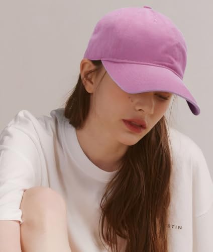 Image of Edoneery Men Women Baseball Cap-Low Profile Adjustable Washed Cotton Golf Dad Hat