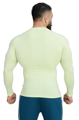 Image of FUAARK Men's Full Sleeve Compression T-Shirt - Athletic Base Layer for Fitness, Cycling, Training, Workout, Tactical Sports Wear