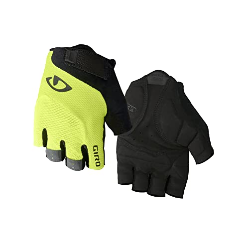 Giro Bravo Gel Men's Road Cycling Gloves - Highlight Yellow (2021), Large