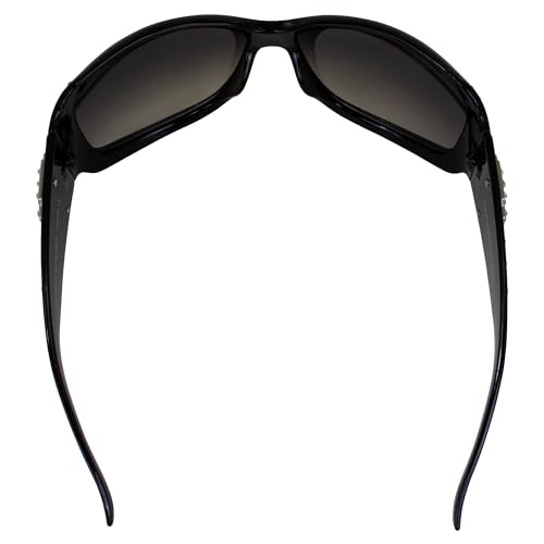 Global Vision La Cruz Womens Motorcycle Fashion Sunglasses Black with Gradient Smoke Lens4