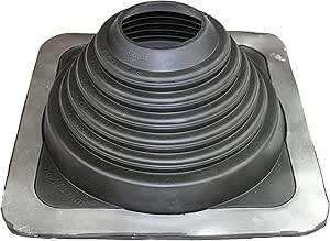 MASTER FLASH® Estándar #5 Junta de paso de techo flexible EPDM Brida antiingreso Resistente a la temperatura Protección de chimeneas Paneles de cables de tubería (102-279 mm) (SQ501BA-SET)