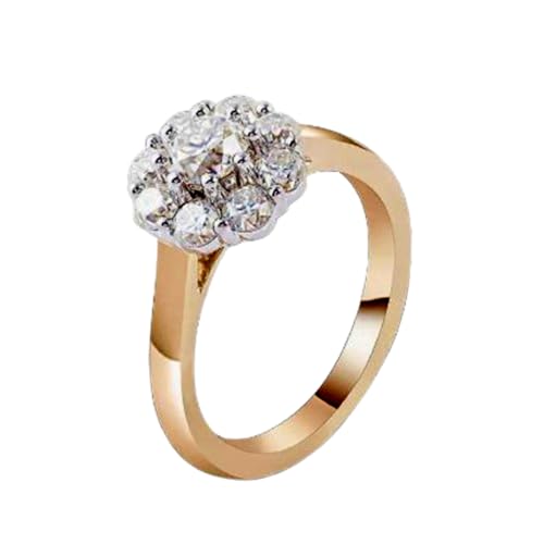 Bague de mariage moissanite ronde, le cadeau idéal pour sceller une union