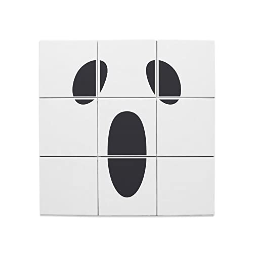 Carreaux Céramique Ghost Face Halloween 15,2x15,2 cm pour Décoration Murale d'Horreur