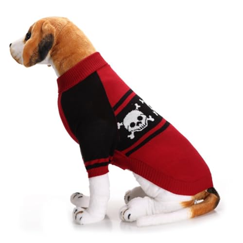 Disfraz para perro Halloween suéter con calavera tamaño L miniatura 6