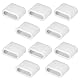 kiki fancy USB-C Schutzkappe 10er Pack, Staubschutzkappe USB-C Stecker Kunststoff Staubdichte Abdeckung des Datenkabels, Staubschutz des Ladekabels, Abdeckkappen für USB Typ-C (Transparent)