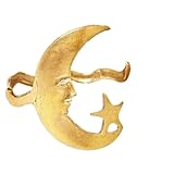 TQEBWUS Pulsera De Luna Y Estrella Para Mujeres | Pulsera Abierta Con Patrón De Estrellas Y Luna | Joyería De Moda Ajustable Con Para Mujeres Adolescentes Madre Hermana Hija Amigos Parejas