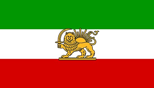 Drapeau Iran 1964-1980 XL en version vectorisée Premium