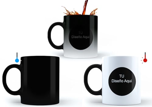 Opiniones y reviews de Tazas personalizadas navideñas - 5 favoritos. 44 Taza mágica personalizada que cambia de color con calor para café con foto y frase regalo creativo ideal para cumpleaños mujer hombre amistad personalizada