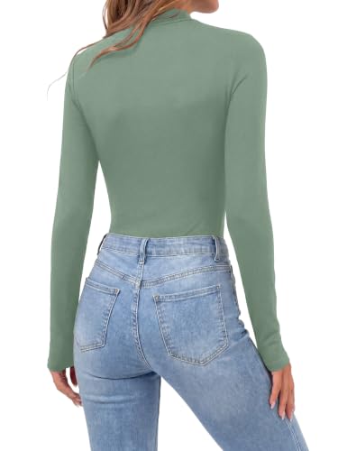 Image of OPOIPIN Women's Long Sleeve Basic Bodysuit