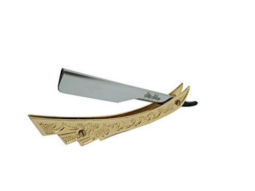 Barber Straight Razor Cutthroat Navaja Slide Out Feather Style