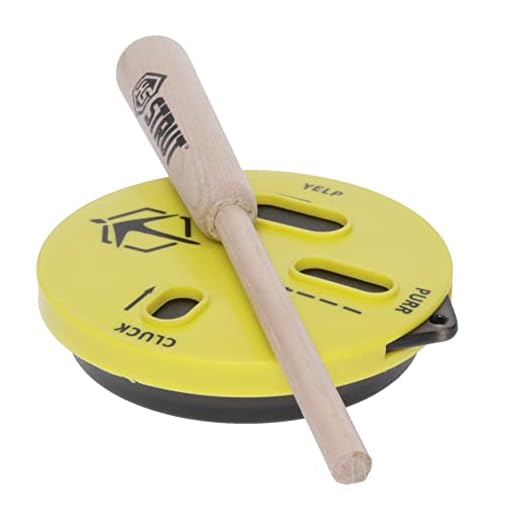 Hunters Specialties HS Strut Cookie Cutt'R Tracer Turkey Clucks Yelps Purrs Hunting Friction Lid Slate Pot Call, Yellow