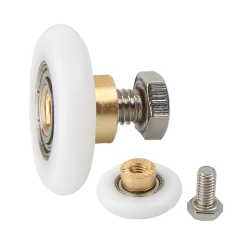 Rouleaux en plastique 27mm pour porte de douche coulissante et vitre de salle bain