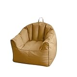 Pufs Para Sala De Estar Pufs Para Sala De Estar Sofá Perezoso Pelo Que Cubre Sofá Silla Salón Silla Casa Dormitorio Balcón Respaldo Reclinable Silla Sin Relleno L:100*85*85Cm Marrón (Sin Relleno)